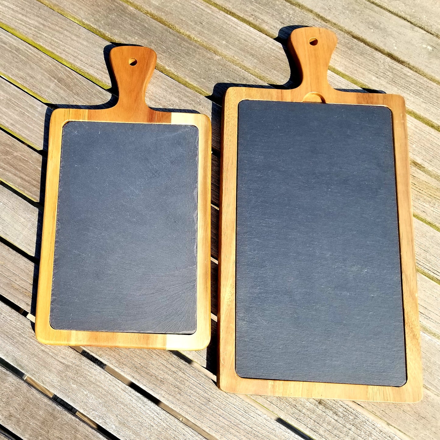 Acacia Wood & Slate Cutting Board