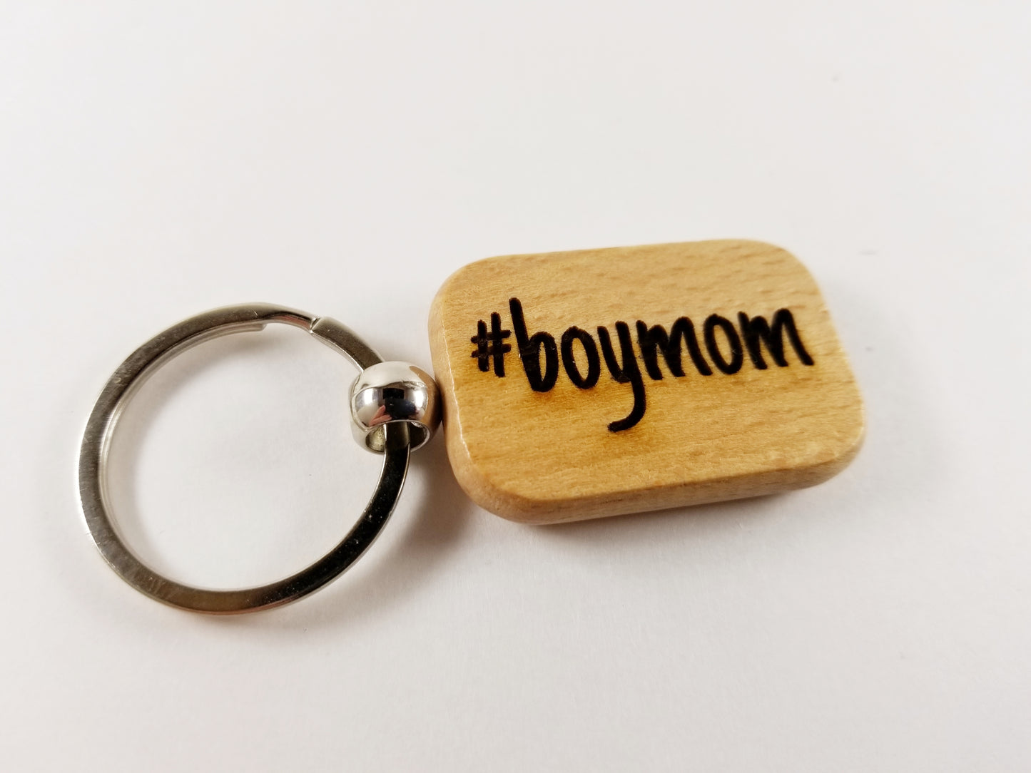 Natural Wood Keychain