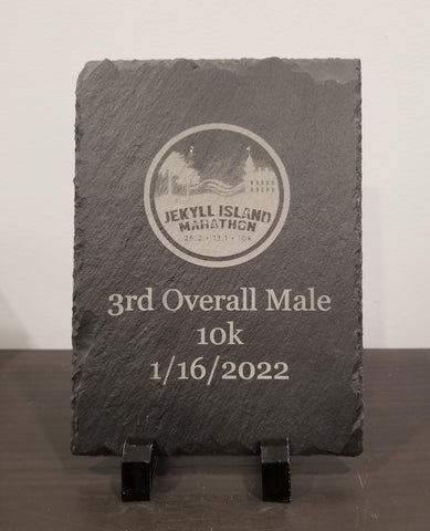 Rectangular Slate Award with Plastic Stands