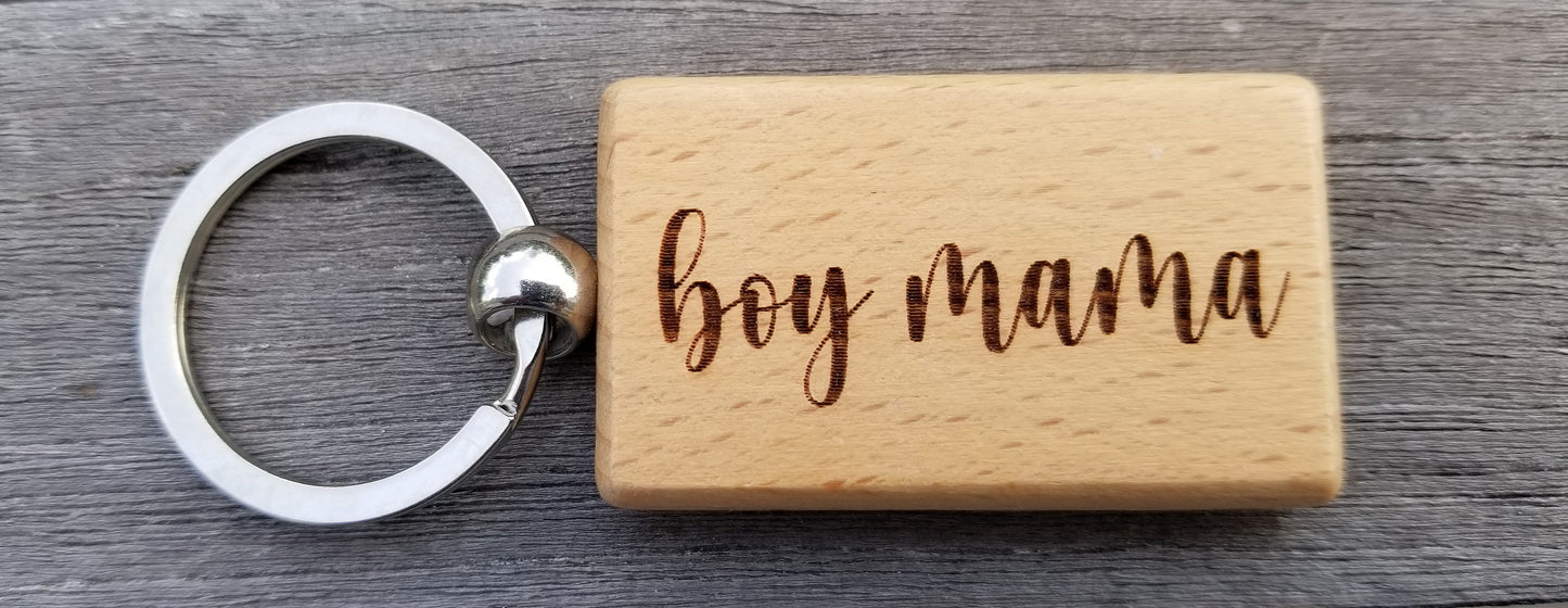 Natural Wood Keychain