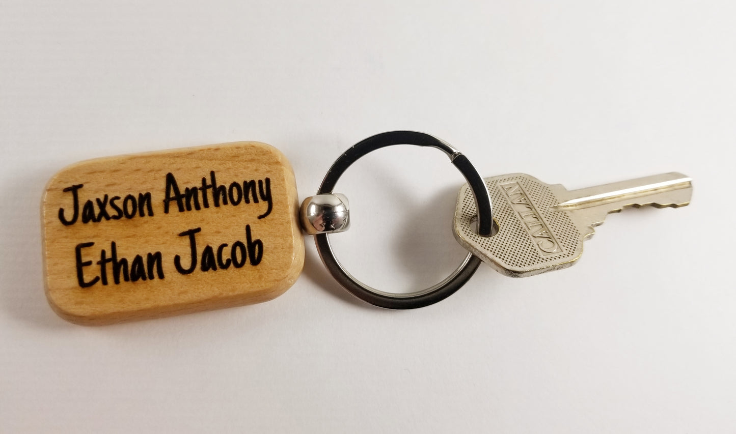 Natural Wood Keychain