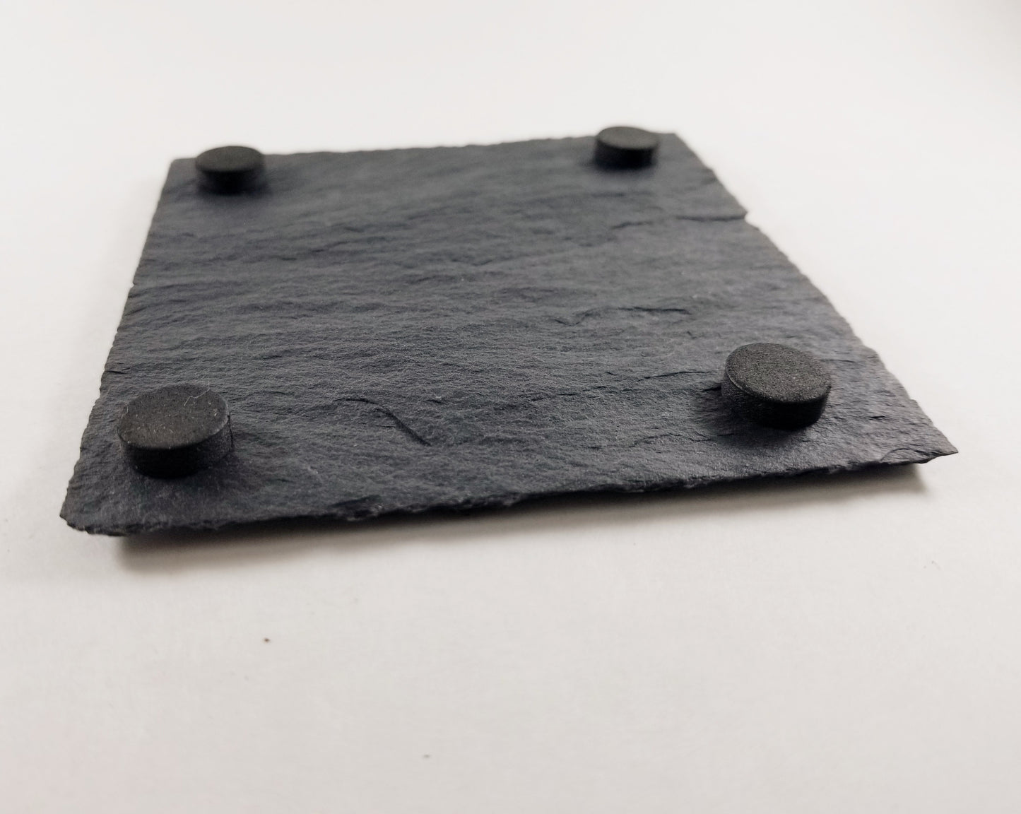 Square Slate Coaster - Rustic Cut