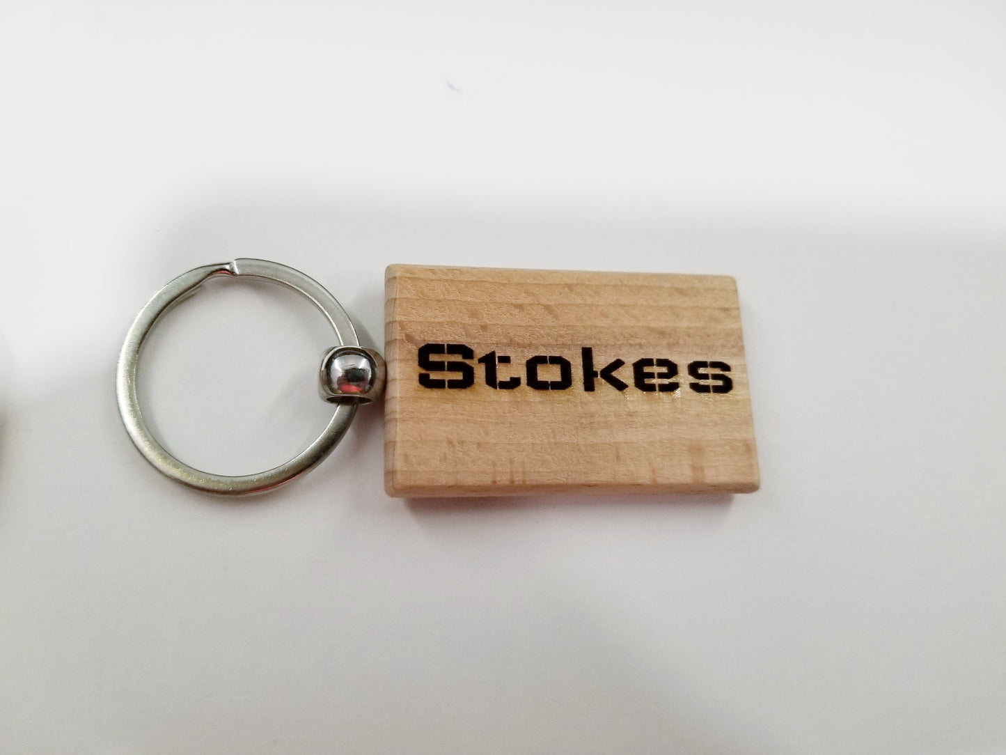 Natural Wood Keychain